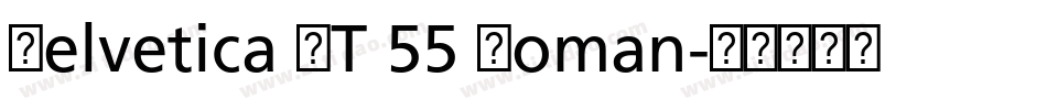 Helvetica LT 55 Roman字体转换